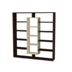 Βιβλιοθήκη Ample βένγκε σημύδα μελαμίνη 125x22x135 7εκ ed6530 - Image 3