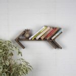 Ραφιέρα Raf σκούρο δρυς ξύλο 52x8x20εκ ed6539