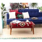 Σκαμπώ Meli κόκκινο 91x42x46cm ed6540 - Image 2