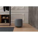 Σκαμπό Begon γκρι ξύλινα πόδια 40x40x40εκ ed6545