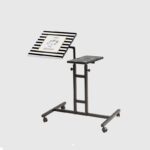 Βοηθητικό τραπέζι σαλονιού τραπέζι laptop Glen άσπρο μαύρο 37x40x87cm ed6554 - Image 4