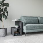 Βοηθητικό τραπέζι Larmon ανθρακί 59 6x35 6x63 2cm μελαμίνη ed6558