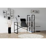 Γραφείο Effe λευκό χρώμα μέταλλο μελαμίνη 120x60x75cm ed6584