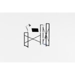 Γραφείο Effe λευκό χρώμα μέταλλο μελαμίνη 120x60x75cm ed6584 - Image 3