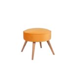 Σκαμπώ Boyce πορτοκαλί 45x45x41cm ξύλο ύφασμα ed6599