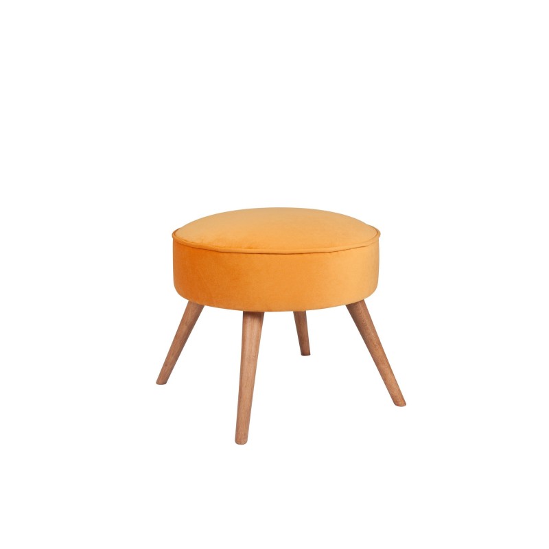 6599_0-800x800 Σκαμπώ Boyce πορτοκαλί 45x45x41cm ξύλο ύφασμα ed6599 - Image 1