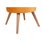 Σκαμπώ Boyce πορτοκαλί 45x45x41cm ξύλο ύφασμα ed6599 - Image 4