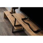 Έπιπλο τηλεόρασης Ovit pine μαύρο 120x30x45cm μελαμίνη ed659 - Image 4