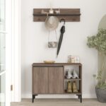 Έπιπλο εισόδου Inol καφέ ανθρακί πλαστικά πόδια 90x35x68 6εκ ed6608