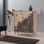 Έπιπλο εισόδου παπουτσοθήκη Mente 95x36x111cm μελαμίνη ed6615