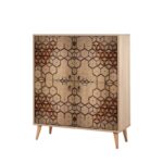 ΠΑΠΟΥΤΣΟΘΗΚΗ PIANO SONOMA OAK ΜΕΛΑΜΙΝΗ 95x36xH111cm ed6616 - Image 5