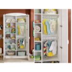 Ντουλάπα Baby Doors άσπρο μελαμίνη 101x54x201εκ ed6621 - Image 5