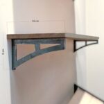 Ραφιέρα Lam καρυδί ξύλο 60x16x8εκ ed6629 - Image 4