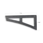 Ραφιέρα Lam καρυδί ξύλο 60x16x8εκ ed6629 - Image 3