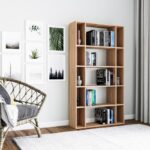 Βιβλιοθήκη Sanborn δρυς μελαμίνη 90x25x163 6εκ ed6633 - Image 4