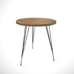 Βοηθητικό τραπέζι Sandalf Caucasian Oak χρώμα μελαμίνη 40x44cm ed6642 - Image 3