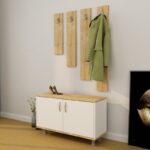 Έπιπλο εισόδου Tasarım άσπρο δρυς μελαμίνη 100x35x50εκ ed6644 - Image 5