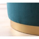 Σκαμπώ Dover πετρόλ 50x45cm ed6673 - Image 2