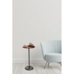 Βοηθητικό τραπέζι Uno 40x75cm μαύρο καρυδί χρώμα ed6714