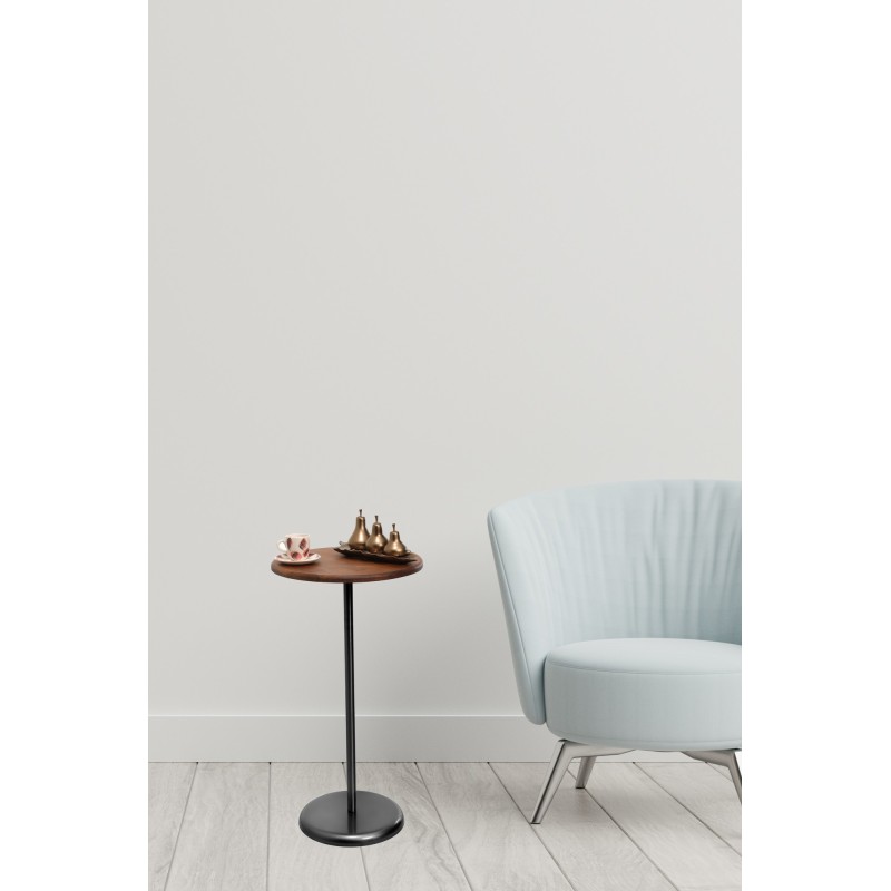 6714_0-800x800 Βοηθητικό τραπέζι Uno 40x75cm μαύρο καρυδί χρώμα ed6714 - Image 1