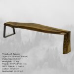 Έπιπλο τηλεόρασης Ugie μεταλλικά πόδια 190x36x42cm ed6719