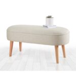 Σκαμπώ Timo κρεμ χρώμα 100x40x47cm ed6722