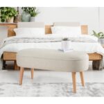 Σκαμπώ Timo κρεμ χρώμα 100x40x47cm ed6722 - Image 3