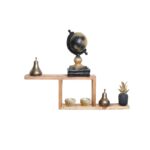 Ραφιέρα τοίχου ξύλινη oak Ares 17x60cm ed6729 - Image 4