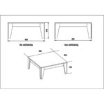 Τραπεζάκι σαλονιού Asti 85x35x85cm ed6762 - Image 2