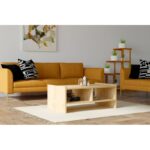 Τραπεζάκι σαλονιού Toni sapphire oak χρώμα μελαμίνη 90x35x50cm ed6763