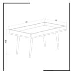 Τραπεζάκι σαλονιού Croce 80x45x48 8cm μελαμίνη ed6766 - Image 2