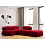 Σκαμπό Bubble Pouffe κόκκινο 95x65x45εκ ed6788 - Image 2
