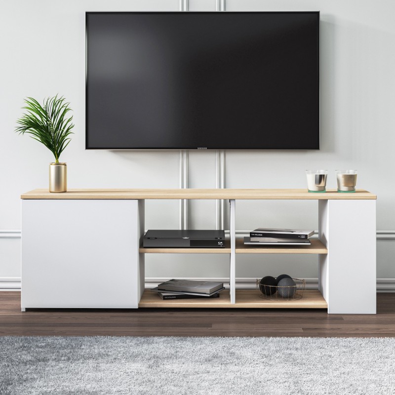 6793_0-800x800 Έπιπλο τηλεόρασης Rome Oak 150x35x45cm ed6793 - Image 1