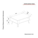 Τραπεζάκι σαλονιού Nuovo 90x63 6x40cm ed6807 - Image 2