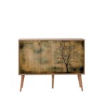 Μπουφέ Mente 2 SONOMA OAK ΜΕΛΑΜΙΝΗ 120x36xH90cm ed680 - Image 5