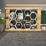 Βιβλιοθήκη Sueno άσπρο δρυς μελαμίνη 140x29 6x177 4εκ ed6810