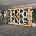 Βιβλιοθήκη Sueno άσπρο δρυς μελαμίνη 140x29 6x177 4εκ ed6810 - Image 5