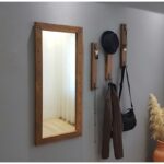 Έπιπλο εισόδου Mortale καρυδί ξύλο καθρέπτης 6x50εκ ed6817 - Image 4