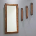 Έπιπλο εισόδου Mortale καρυδί ξύλο καθρέπτης 6x50εκ ed6817 - Image 2