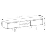 Έπιπλο τηλεόρασης Artemis 150Χ40Χ47cm ed681 - Image 2