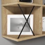 Ραφιέρα τοίχου Extra oak μελαμίνη 60x24cm ed6873 - Image 5