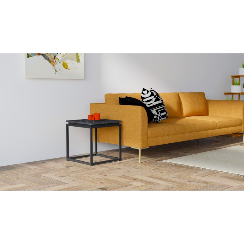 6880_0-800x800 Τραπεζάκι σαλονιού Lale μαύρο ξύλο και μέταλλο 45x45 5cm ed6880 - Image 1