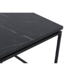 Τραπεζάκι σαλονιού Lale μαύρο ξύλο και μέταλλο 45x45 5cm ed6880 - Image 3