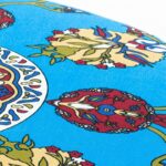 Σκαμπό Torino μπλε ξύλινα πόδια 65x65x40εκ ed6890 - Image 4