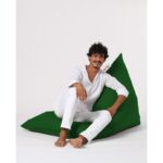 Πουφ Pyramid Big Bed πράσινο αδιάβροχο ύφασμα 145x35cm ed6893 - Image 5