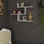 Ράφι τοίχου Bien άσπρη μελαμίνη 85 9x22x70 5cm ed6899