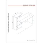 Γραφείo Spazioso 120x61 8x73 8cm λευκό ed68 - Image 2