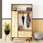 Έπιπλο εισόδου Canopo μελαμίνη 100x35x177cm ed6900 - Image 5