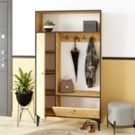 Έπιπλο εισόδου Canopo μελαμίνη 100x35x177cm ed6900 - Image 4