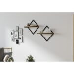 Ραφιέρα Sezo Sapphire δρυς μελαμίνη 43x15x43εκ ed6905